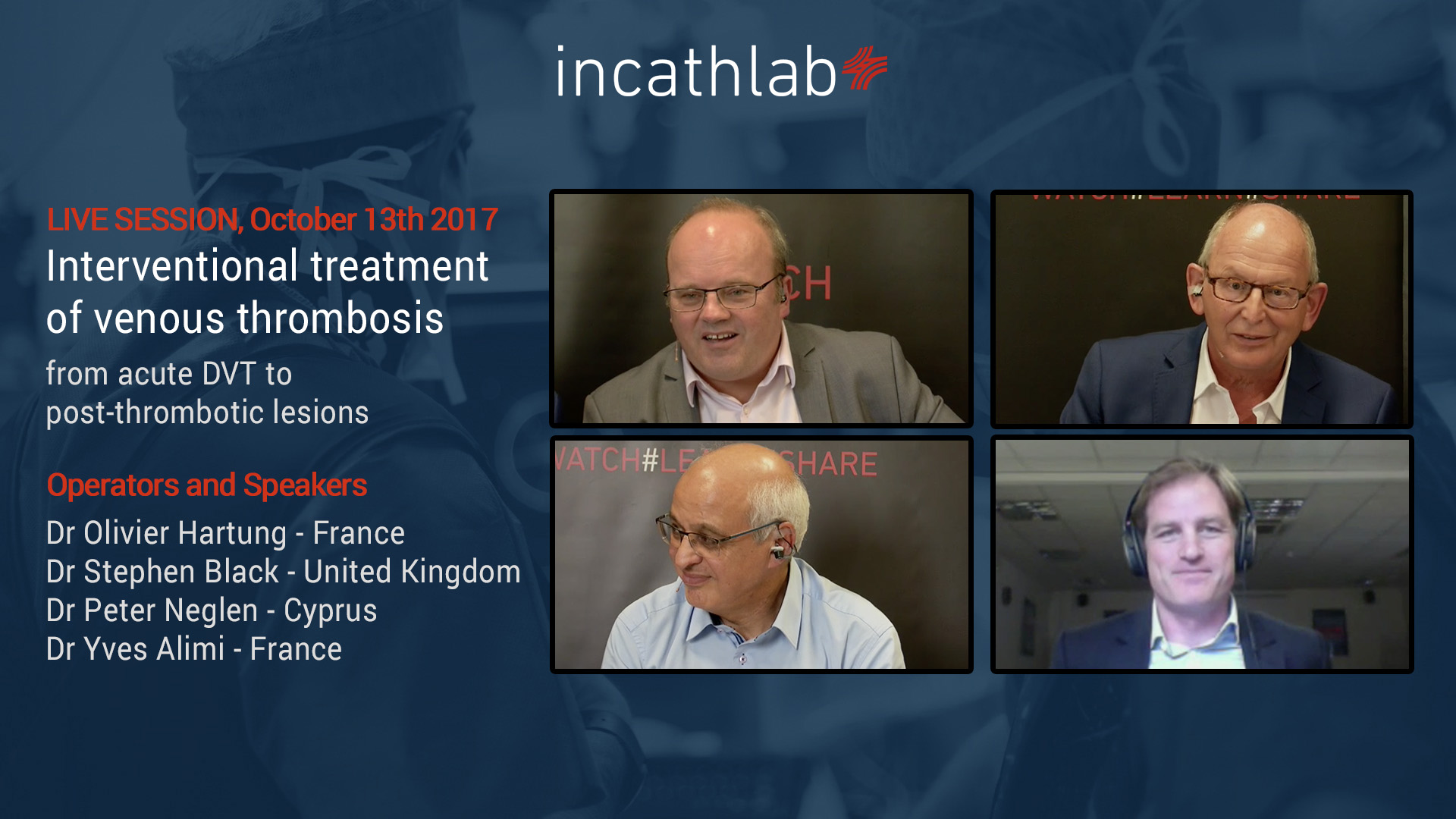 Attempt of recanalization with previous surgical thrombectomy